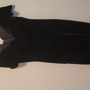 Black velvet off the shoulders